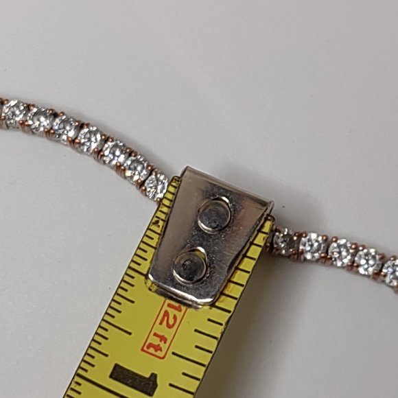 Silver Tone And Clear Rhinestone Bracelet - Picture 12 of 15